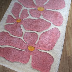 alfombra flores tufting personalizada hecha a mano