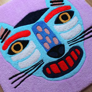 Alfombra tufting personalizada de gato para habitación